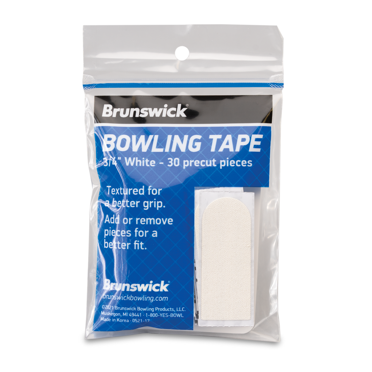 Brunswick Bowling Tape White 1″ 30 Pieces