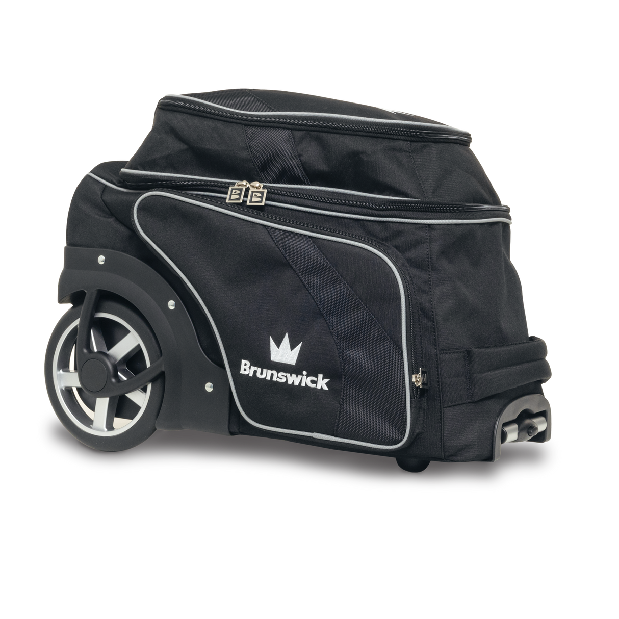 brunswick 2 ball roller charger bowling bag travel suitcase league tournament play sale discount coupon online pba tour