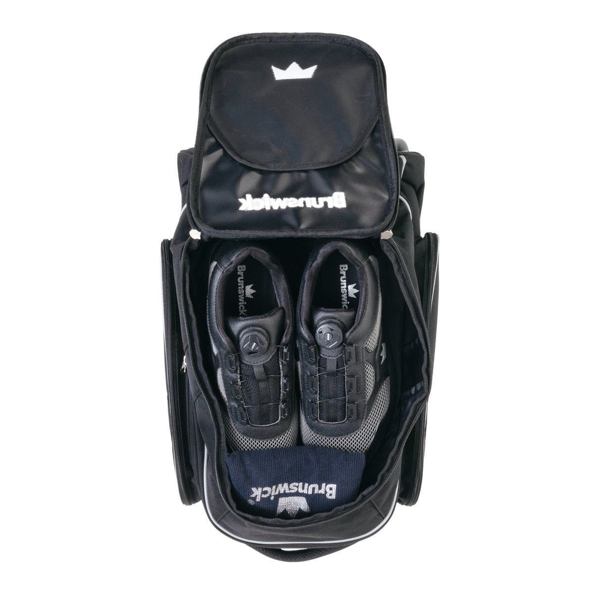 brunswick 2 ball roller charger bowling bag travel suitcase league tournament play sale discount coupon online pba tour