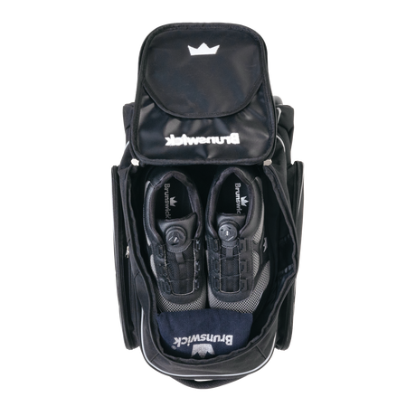 brunswick 2 ball roller charger bowling bag travel suitcase league tournament play sale discount coupon online pba tour