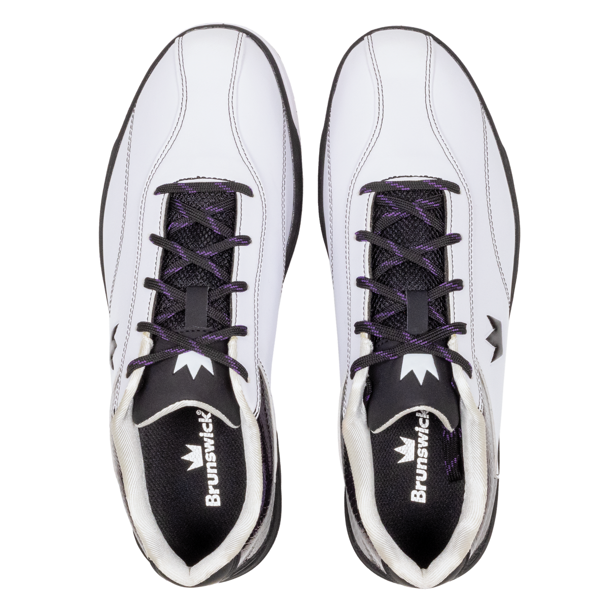 Brunswick Legacy Women's Bowling Shoes * Performance synthetic uppers * Customizable Slide Sole technology * Multi zone push away rubber * Molded EVA midsole for comfort * Includes: #4, #6, and #8 Slide Soles * Progressive, Ridged, and Leather Heels * Heal remover tool *  * 