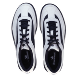 Brunswick Rampage White/Black Bowling Shoes * Synthetic uppers * Customizable Slide Sole technology * Rubber push away * Fixed Heel * Includes: #6 and #8 Slide Soles