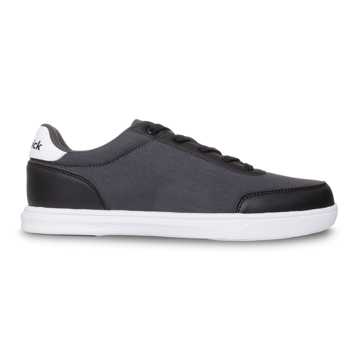 Brunswick Scholar Charcoal Bowling Shoes * Lightweight casual canvas upper * Pure Slide microfiber Slide Soles on both shoes * Foam padded collar and tongue * Extra-light EVA outsole * Lace-up for adjustable fit *  * 