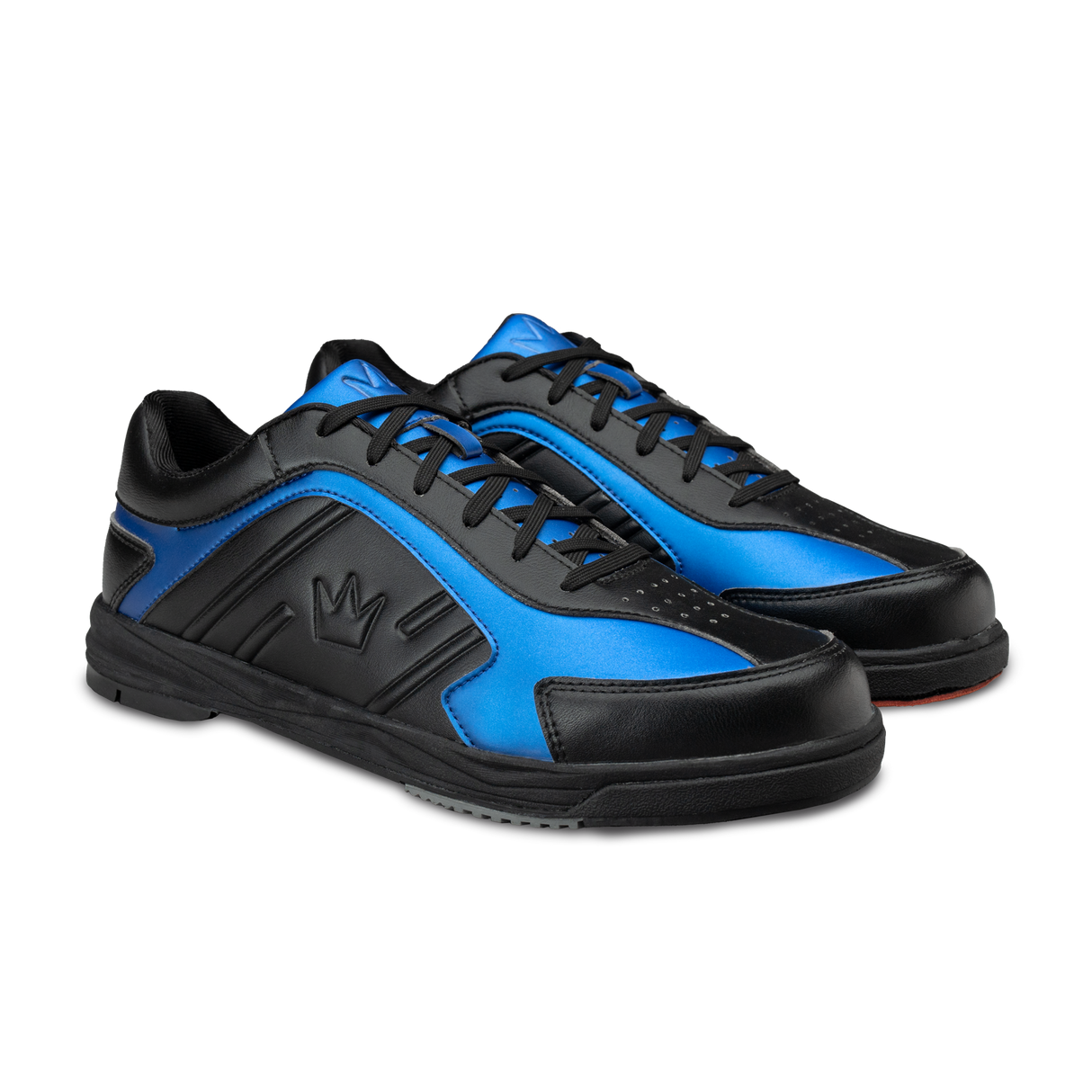 Brunswick Siege Royal Bowling Shoes * Soft, durable synthetic upper * Molded EVA midsole * Toe protection for durability * Extreme cushion comfort Ortholite footbed * Multi-zone push away rubber * Includes: #4, #6, and #8 Slide *  * 