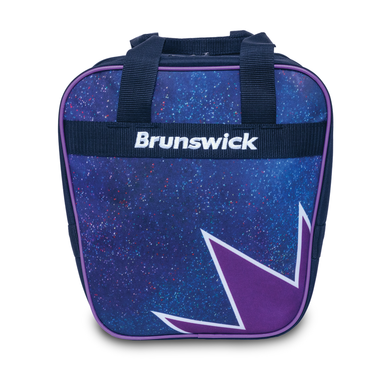 Brunswick Spark 1 Ball Single Tote Deep Space blue and purple Bowling Bag travel suitcase league tournament play sale discount coupon online pba tour