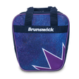 Brunswick Spark 1 Ball Single Tote Deep Space blue and purple Bowling Bag travel suitcase league tournament play sale discount coupon online pba tour