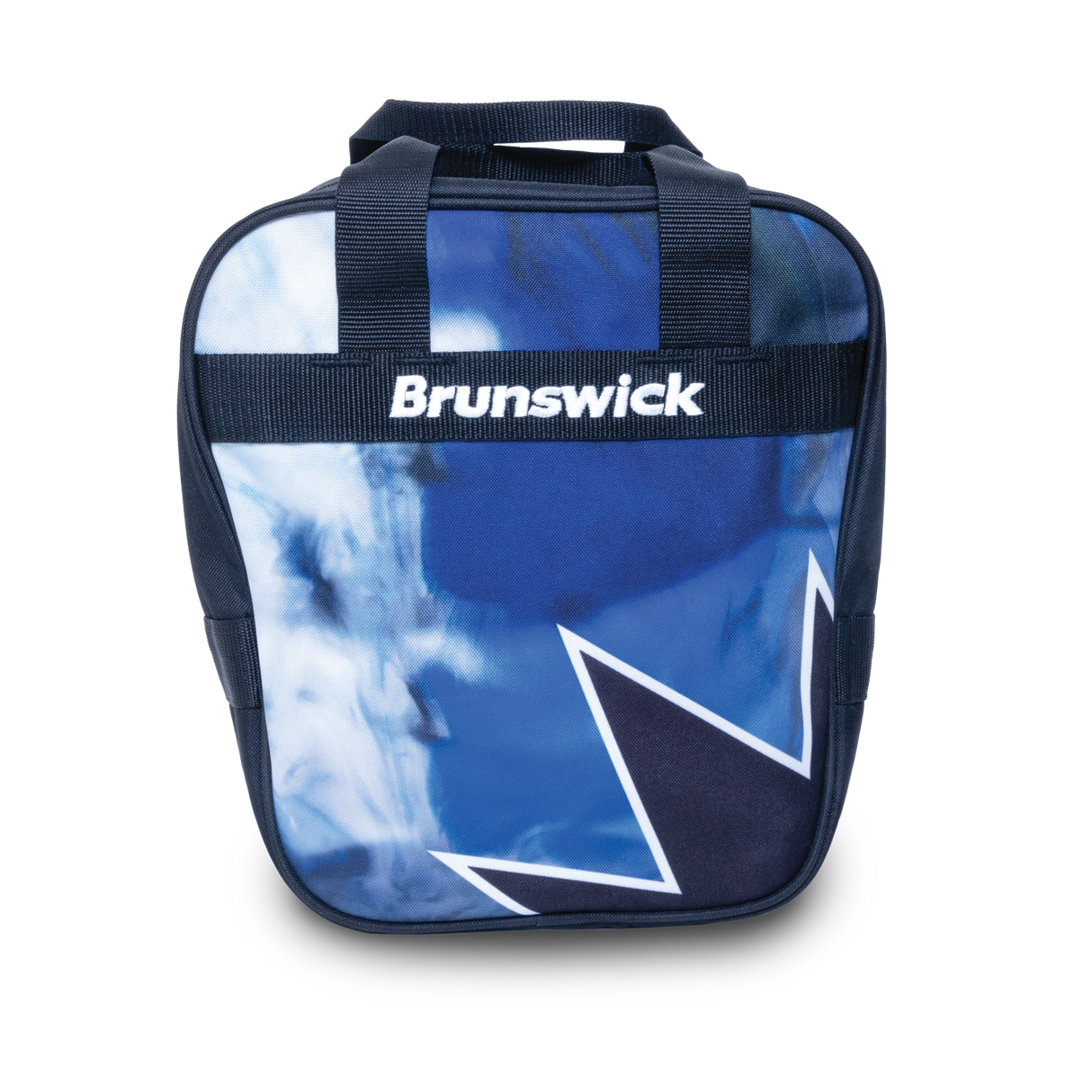 Brunswick Spark 1 Ball Single Tote Indigo Swirl Blue and white Bowling Bag travel suitcase league tournament play sale discount coupon online pba tour