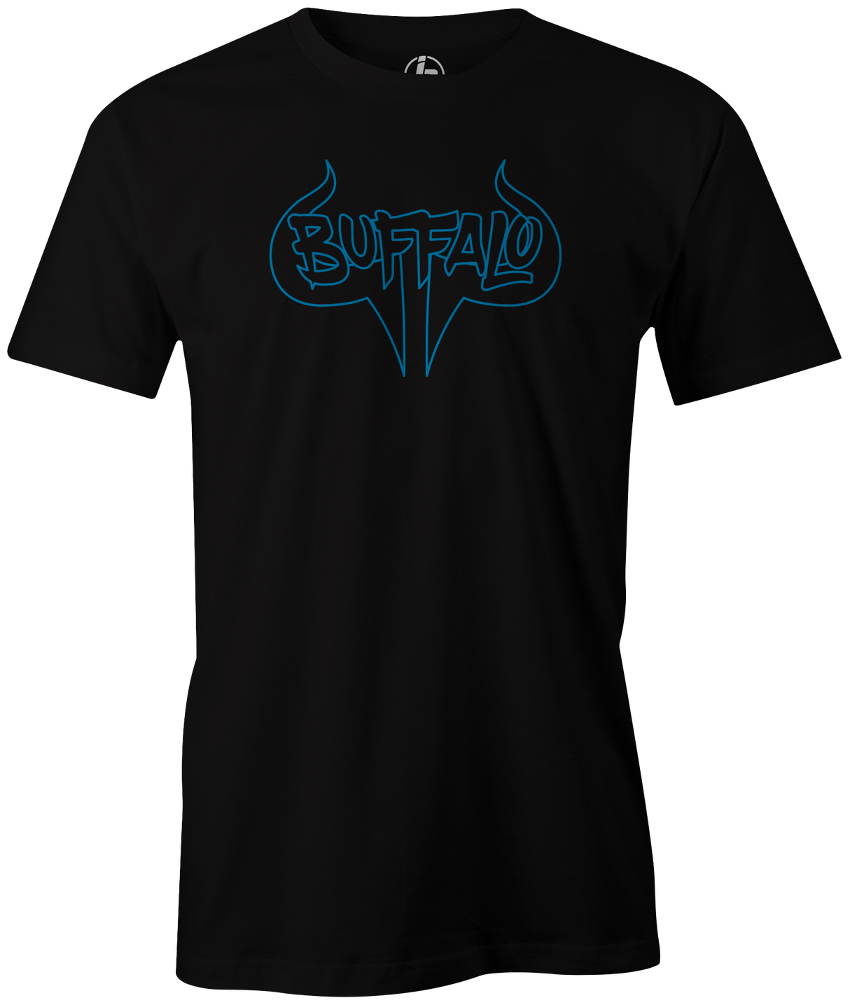 Blizzard Buffalo by Swag Bowling. Swag Bowling Classic Logo T-shirt. This shirt is perfect for bowling practice, leagues or weekend tournaments. Men's T-Shirt, bowling ball, tee, tee shirt, tee-shirt, t shirt, t-shirt, tees, league, tournament shirt, PBA, PWBA, USBC. Charcoal, Black, Purple, Red