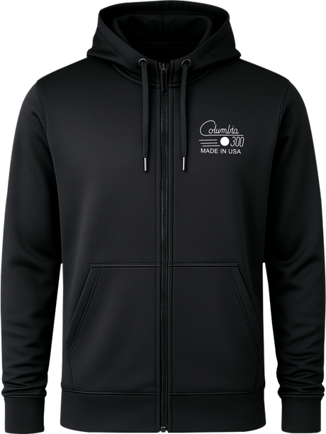 Columbia 300 Retro White Full Zip Hoodie