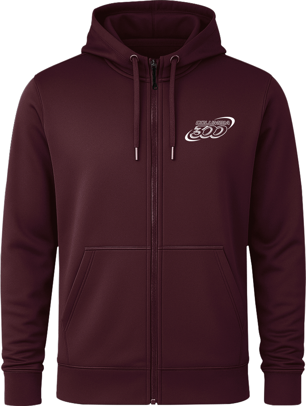 Columbia 300 White Full Zip Hoodie