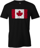 Canada Bowling! Enjoy this unique bowling themed Canadian flag. This is the perfect gift for any canadian that loves to bowl! Support team Canada. Team shirt. T-shirt, tee-shirt, tshirt. League bowling t-shirt. National team. Novelty. Flag. Pride.