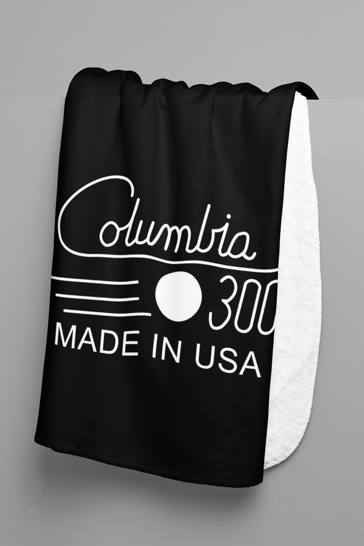 Columbia 300 Retro Logo 60" x 80" Plush Blanket