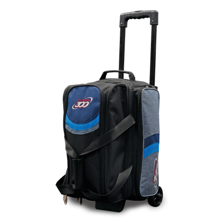 Columbia 300 Boss Double 2 Ball Roller Blue Bowling Bag suitcase league tournament play sale discount coupon online pba tour
