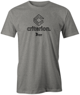 track-criterion new bowling ball logo tshirt bowler tee shirt