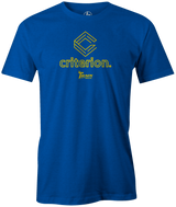 track-criterion new bowling ball logo tshirt bowler tee shirt