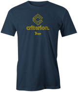 track-criterion new bowling ball logo tshirt bowler tee shirt