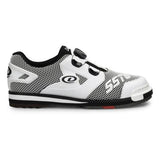 Dexter SST8 Power Frame BOA White/Black Bowling Shoes Dexter’s famous SST 8 innovation comes to you in the SST 8 Power Frame BOA. These shoes feature our new Power Frame KPU overmold in a textured honeycomb cell pattern to reinforce the fabric of the shoe for longer life. The BOA® Fit System with disc lacing gives you instant adjustability and convenience.