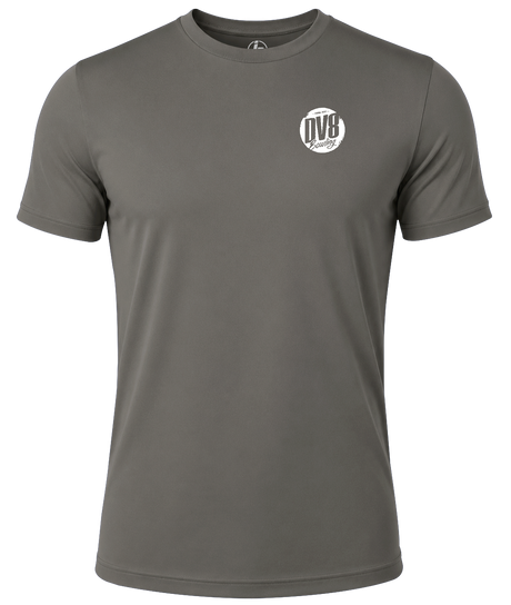 DV8 Bowling White Logo Dri-Fit Practice Tee