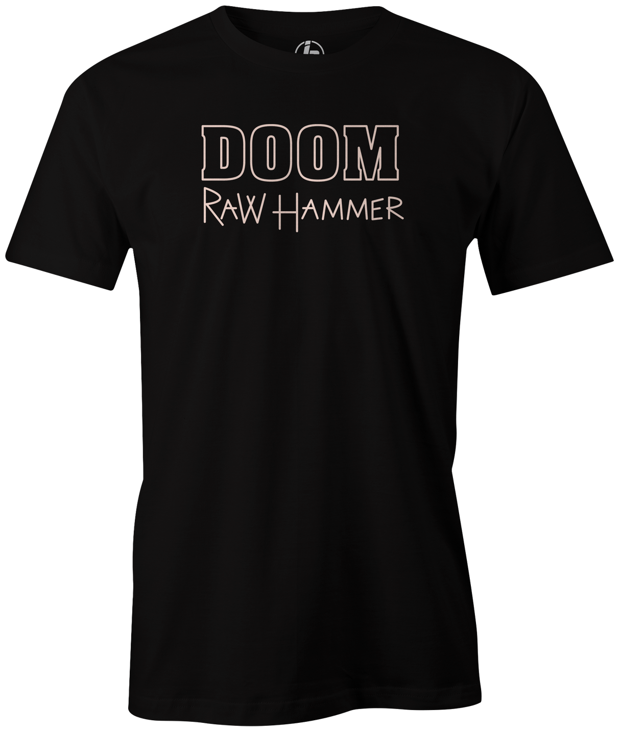 hammer-doom-raw-hammer retro vintage bowling ball logo tee shirt bowler tshirt