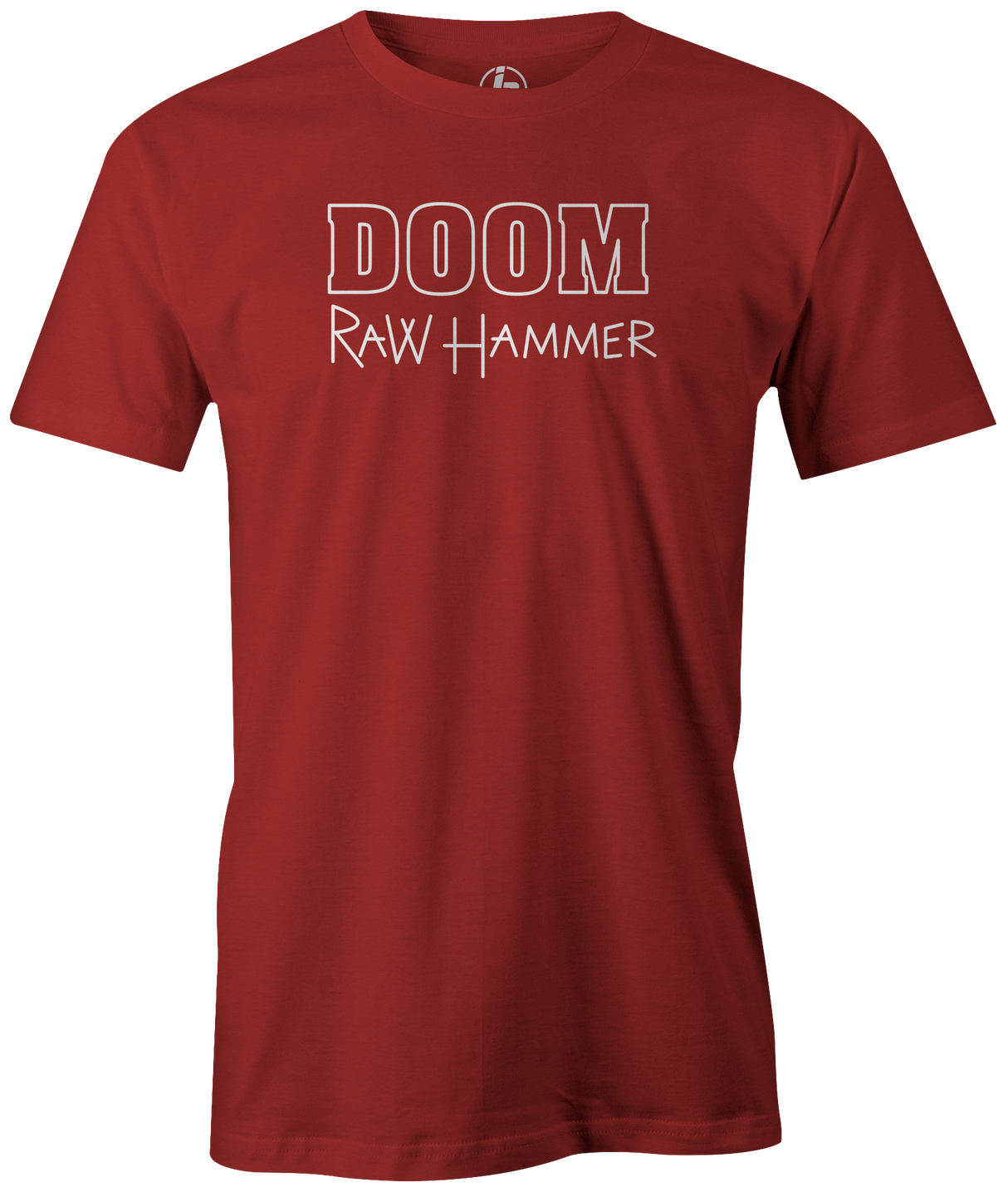 hammer-doom-raw-hammer retro vintage bowling ball logo tee shirt bowler tshirt