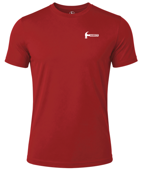Hammer Bowling White Logo Dri-Fit Practice Tee
