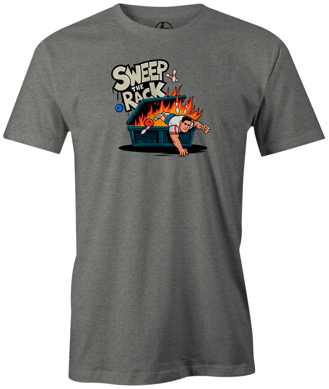 sweep the rack bowling podcast dumpster diving tee tshirt t-shirt mike big brooklyn rob