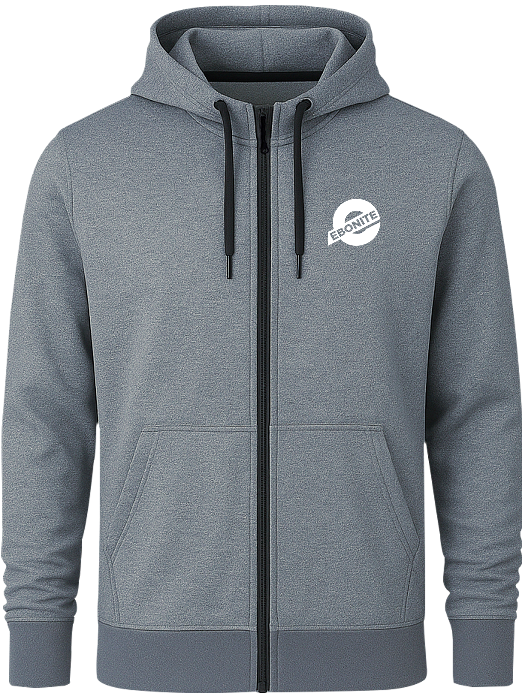 Ebonite White Full Zip Hoodie