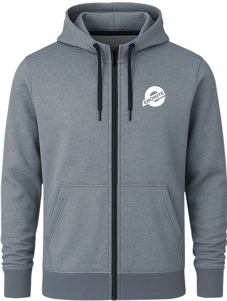 Ebonite White Full Zip Hoodie