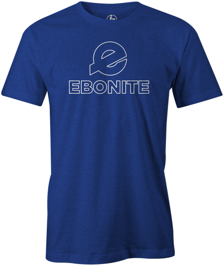 Do you love Ebonite? We do too. Wear the "E" with pride! Hit the lanes in this awesome Ebonite t-shirt and show everyone that you are a part of of the team!  Tshirt, tee, tee-shirt, tee shirt, Pro shop. League bowling team shirt. PBA. PWBA. USBC. Junior Gold. Youth bowling. Tournament t-shirt. Men's. Bowling Ball. 