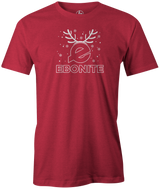 Ebonite White Antler Holiday T-shirt