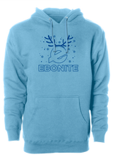 Ebonite Blue Christmas Bowling Hoodie
