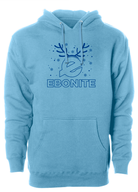 Ebonite Blue Christmas Bowling Hoodie