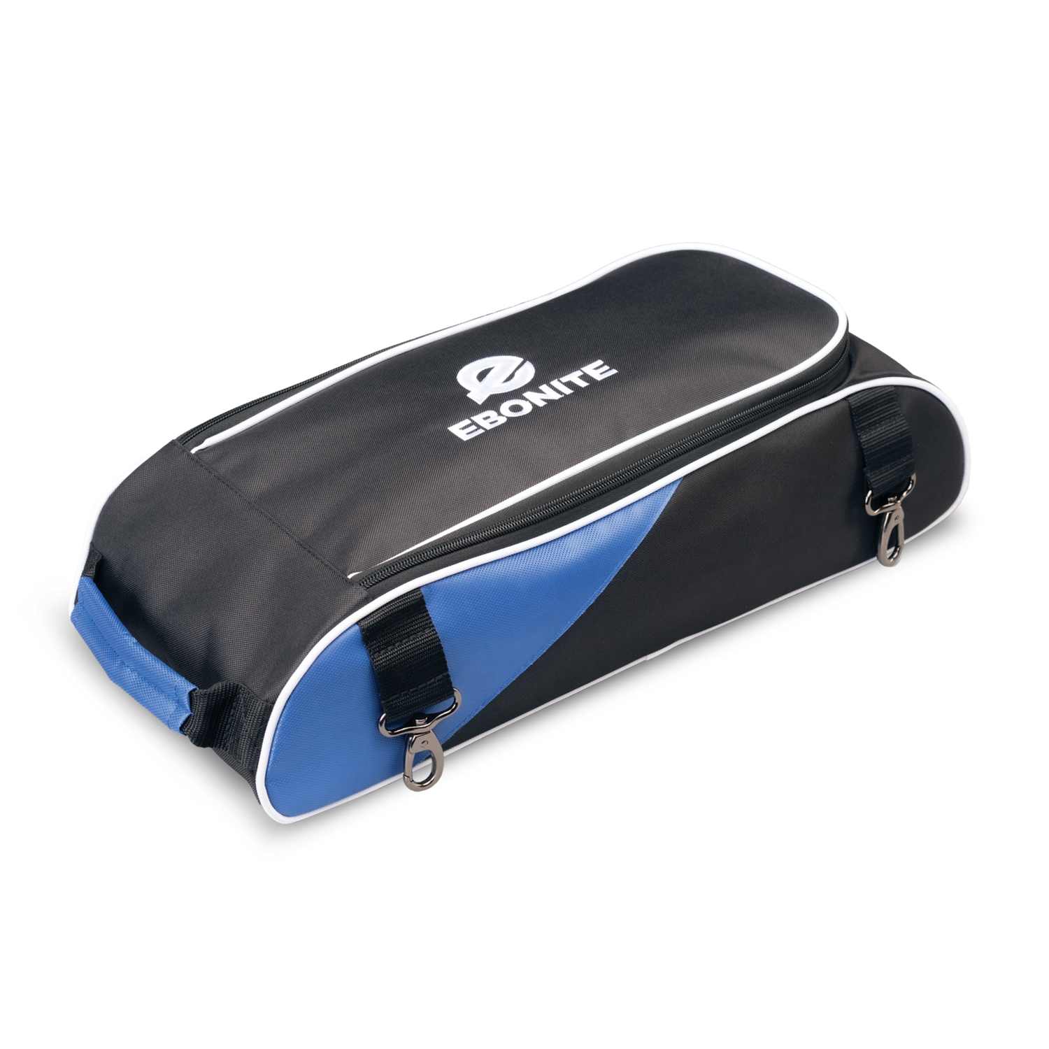 Ebonite Shoe Bag Black Blue (Designed for Ebonite Triple Tote Bowling Bag)