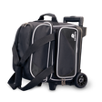 ebonite single roller bowling bag black tournament leagues