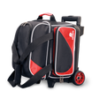 ebonite red bowling bag single roller tournament league bag