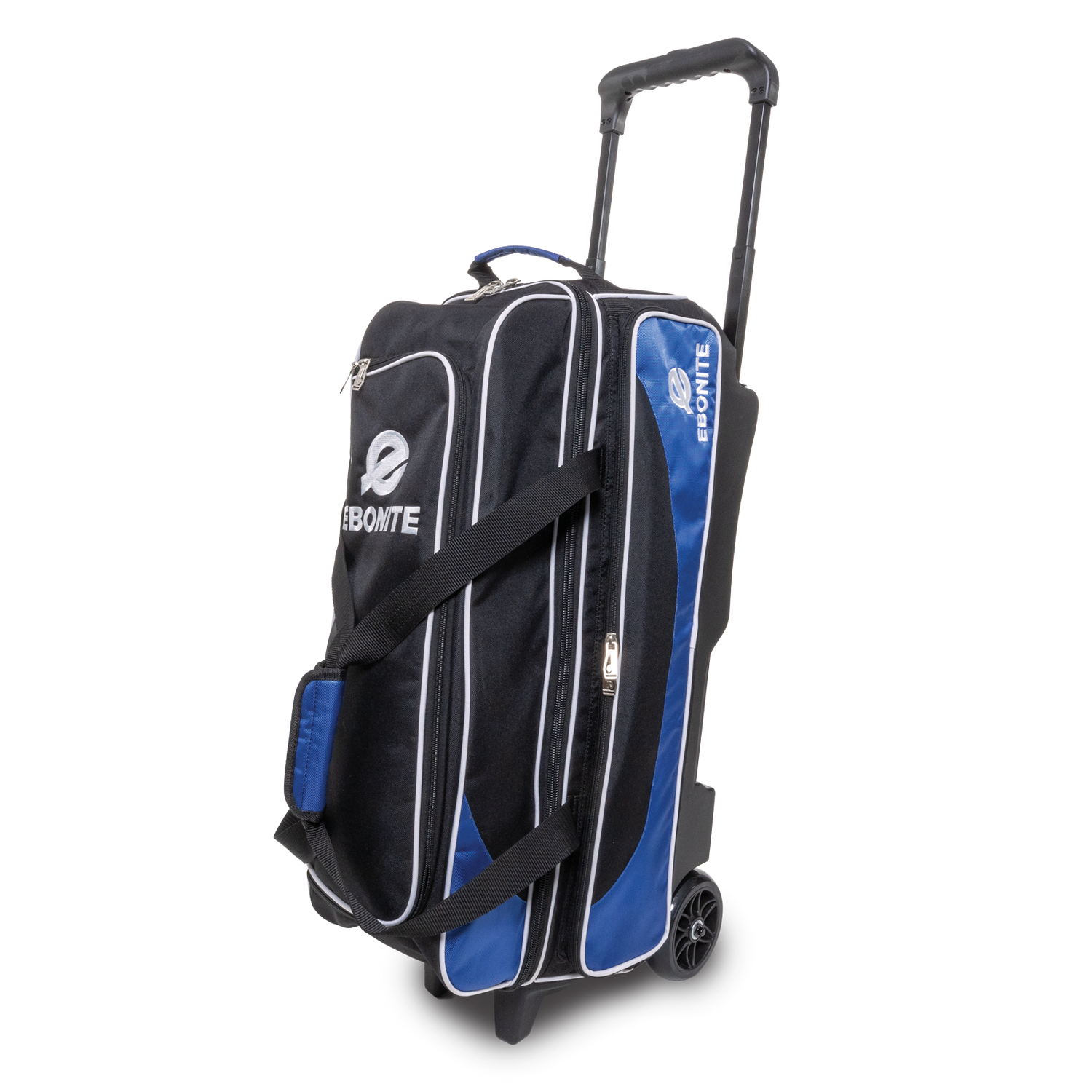 Ebonite Transport 3 Ball Roller Blue Bowling Bag Inside Bowling