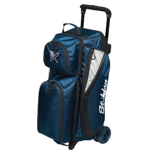 KR Strikeforce Drive Triple Roller Navy 3 Bowling Ball Roller Bag