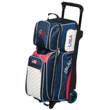 KR Strikeforce Royal Flush USA Triple Roller Bowling Bag