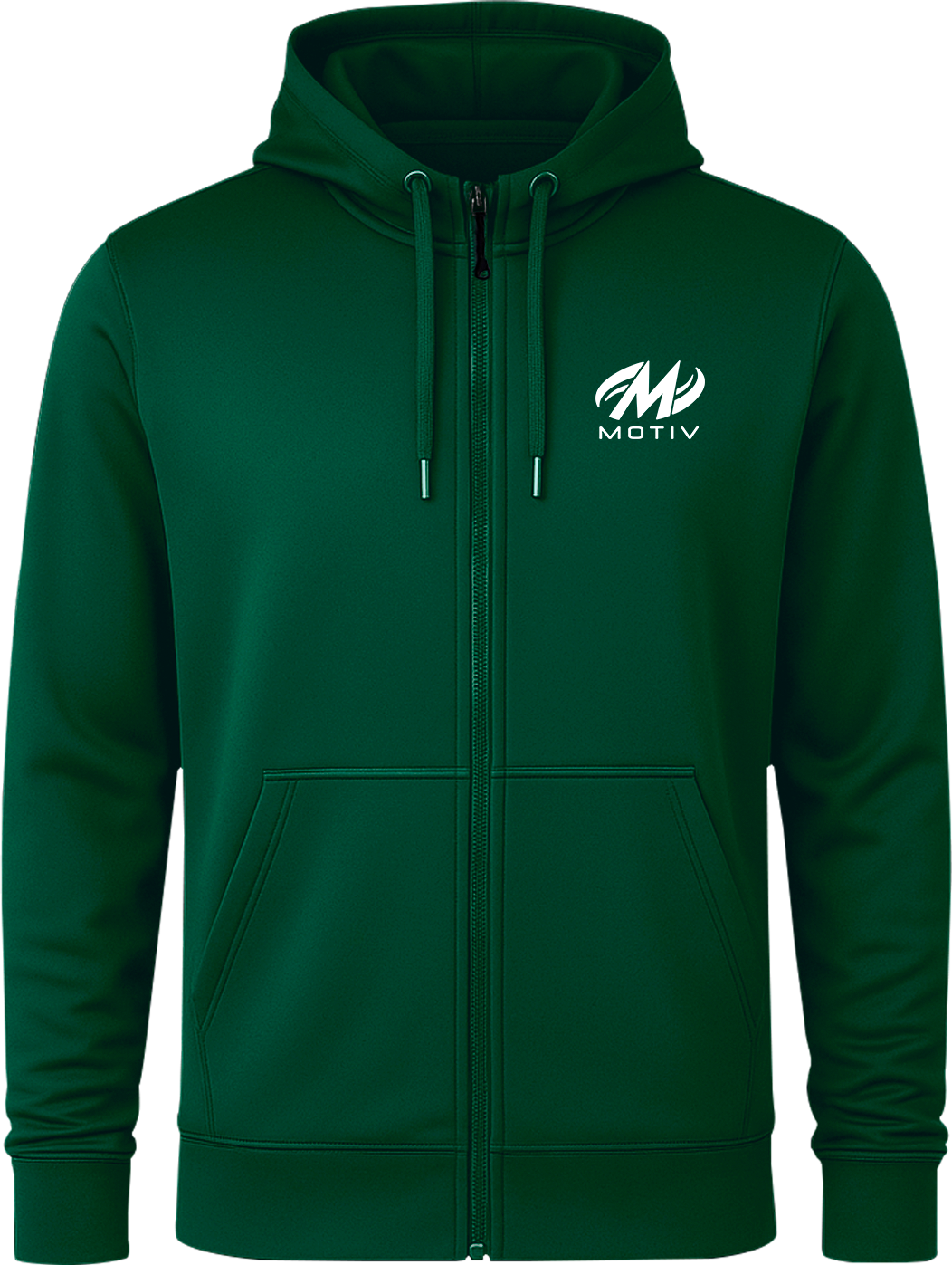 Motiv White Full Zip Hoodie