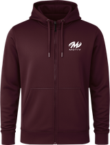 Motiv White Full Zip Hoodie