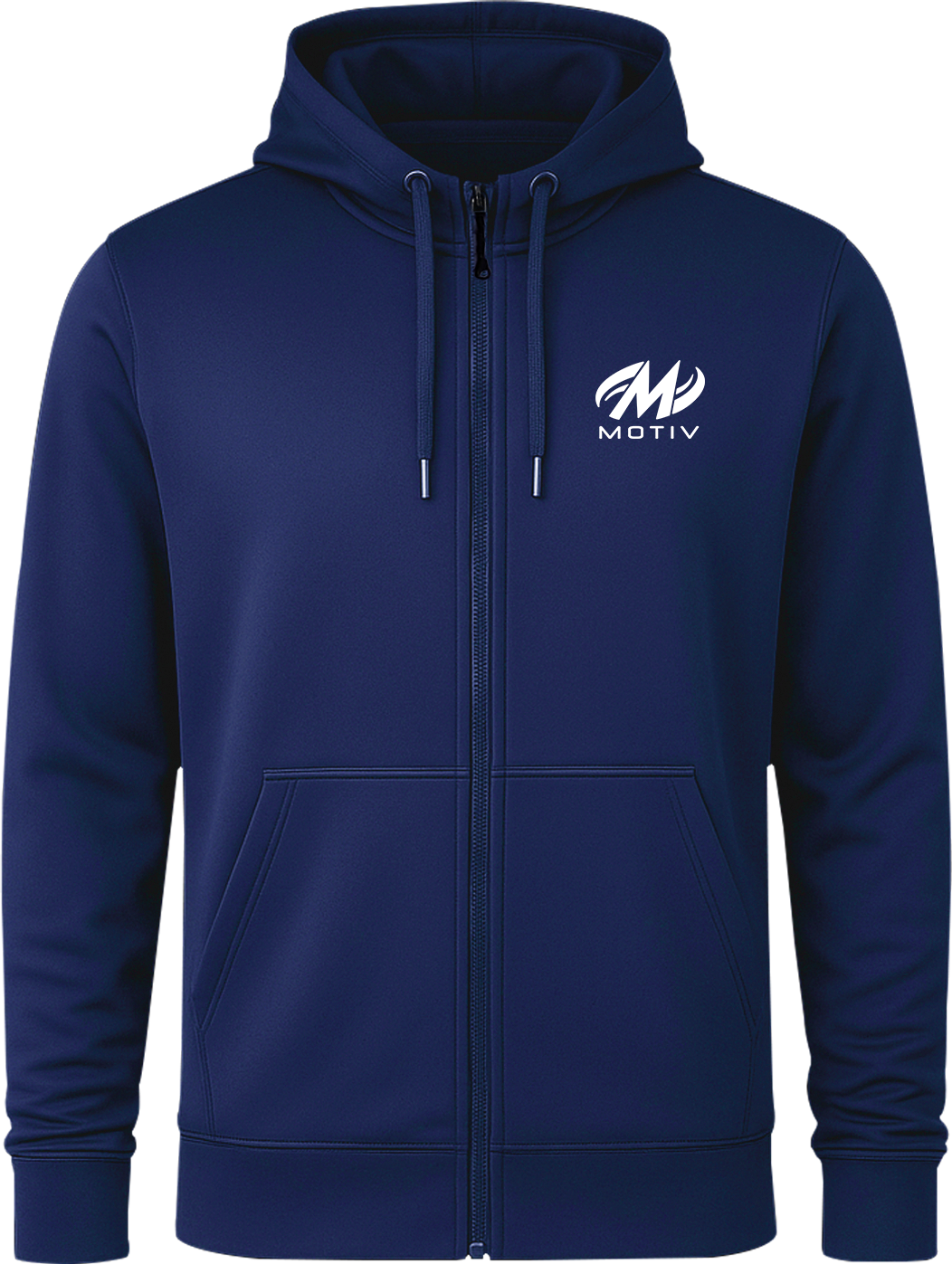 Motiv White Full Zip Hoodie