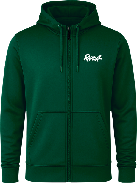 Radical White Full Zip Hoodie