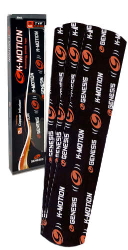 Genesis K-Motion Tape Precut Black (20/pk)