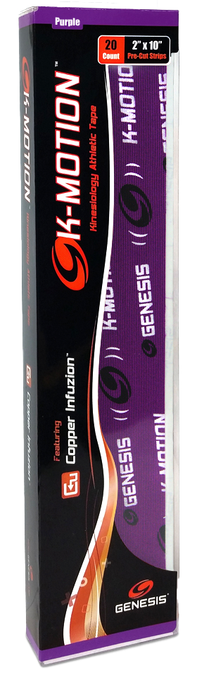 Genesis K-Motion Tape Precut Purple (20/pk)