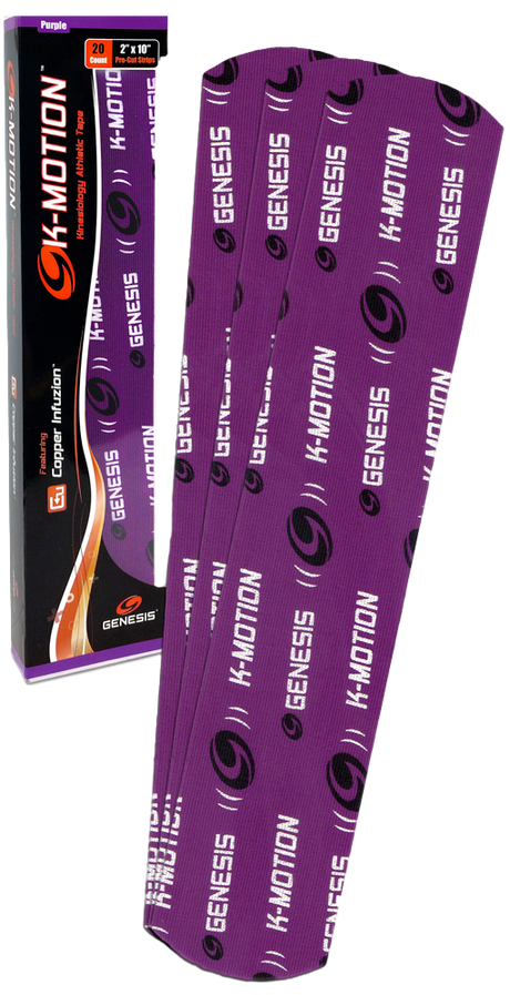 Genesis K-Motion Tape Precut Purple (20/pk)