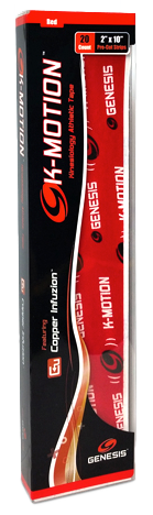 Genesis K-Motion Tape Precut Red (20/pk)