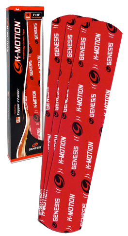 Genesis K-Motion Tape Precut Red (20/pk)