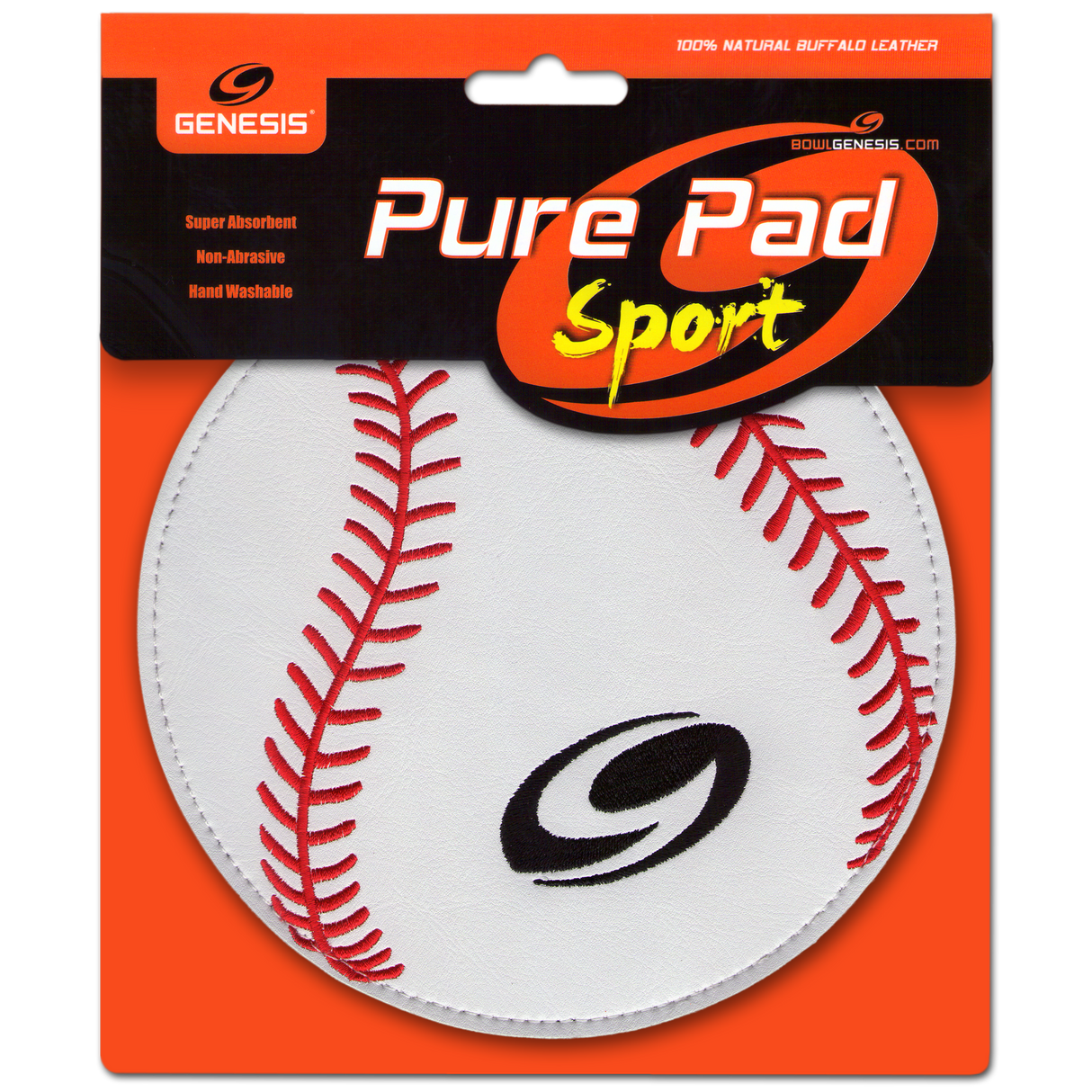 Genesis Pure Pad Sport Leather Bowling Ball Wipe - Baseball Shammy