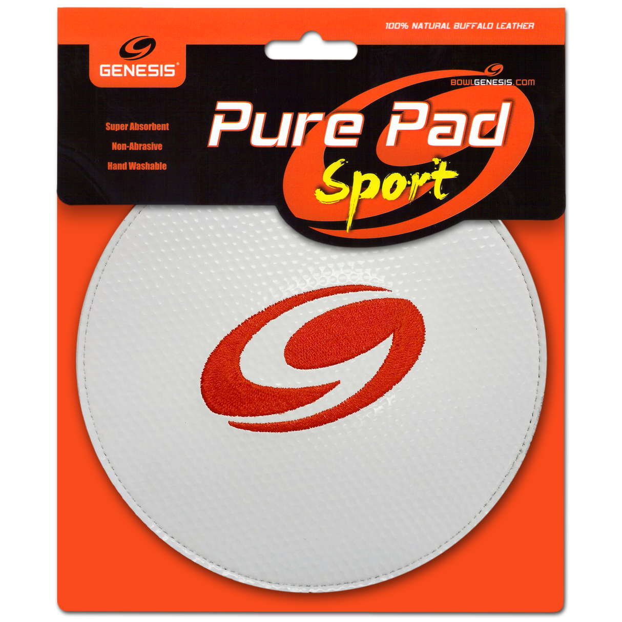 Genesis Pure Pad Sport Leather Ball Wipe Golf Ball Shammy