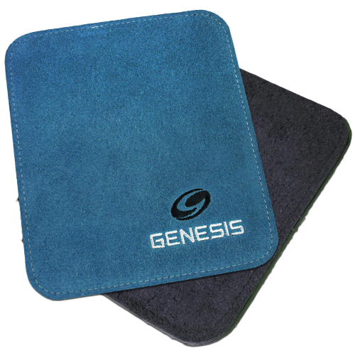 Genesis Pure Pad Buffalo Leather Bowling Ball Wipe Blue Shammy